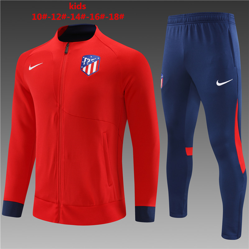 Kids Atletico Madrid 22/23 Tracksuit - Red